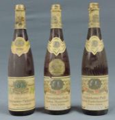 2 x 1967 Trockenbeerenauslese. 1959 Beerenauslese. Jeweils ganze Flaschen Riesling 0,7 Liter.