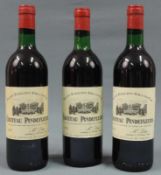 1979 Château Pindefleurs, Saint - Émilion Grand Cru. AC. 3 ganze Flaschen 75cl. Von Mme Dior.