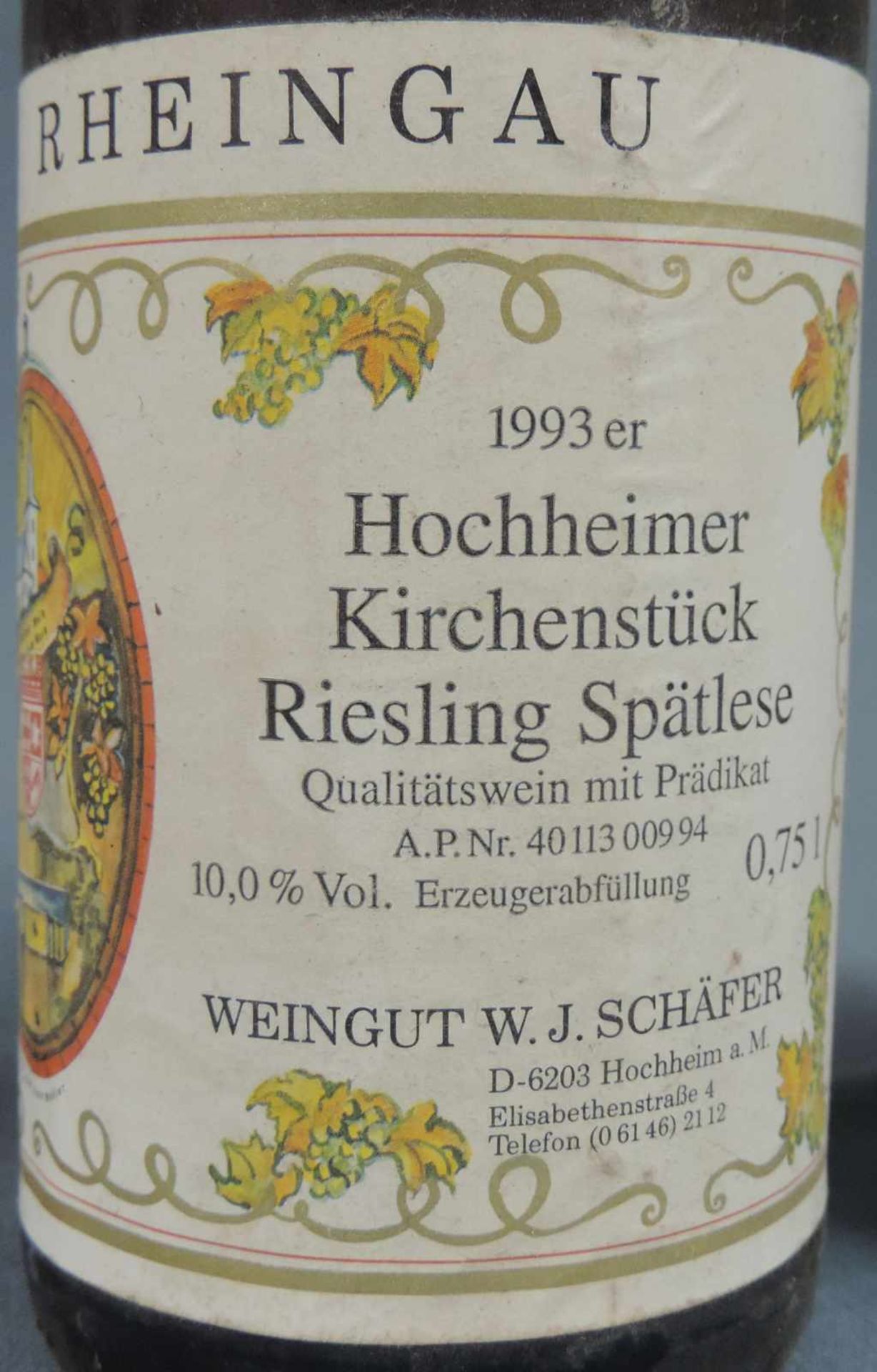 Konvolut Wein. 5 ganze Flaschen Weißwein. 2 ganze Flaschen und eine Magnum Rotwein. 1993 - Bild 14 aus 14