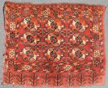 Ersari Behang Stammesteppich. Turkmenistan. Antik, Mitte 19. Jahrhundert. 102 cm x 125 cm.