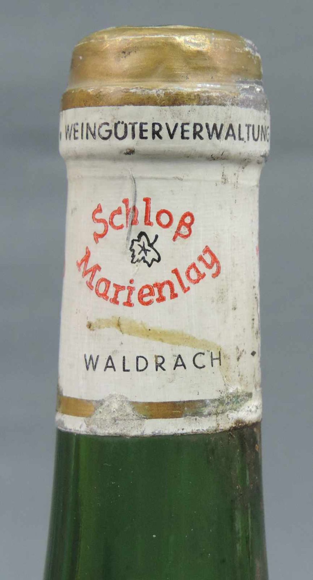 1964 Bernkastler Badstube feinste Spätauslese von Schloß Marienlay. Eine ganze Flasche Weißwein, - Image 7 of 8