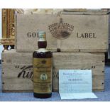 24 Flaschen "King Georges IV" Old Scotch Whisky before 25.08.1952. Ganze Flaschen. Früher Whisky