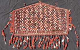 Jomud Asmalyk, Stammesteppich. Antik, Turkmenistan, 2. Hälfte 19. Jahrhundert. 63 cm x 109 cm ohne