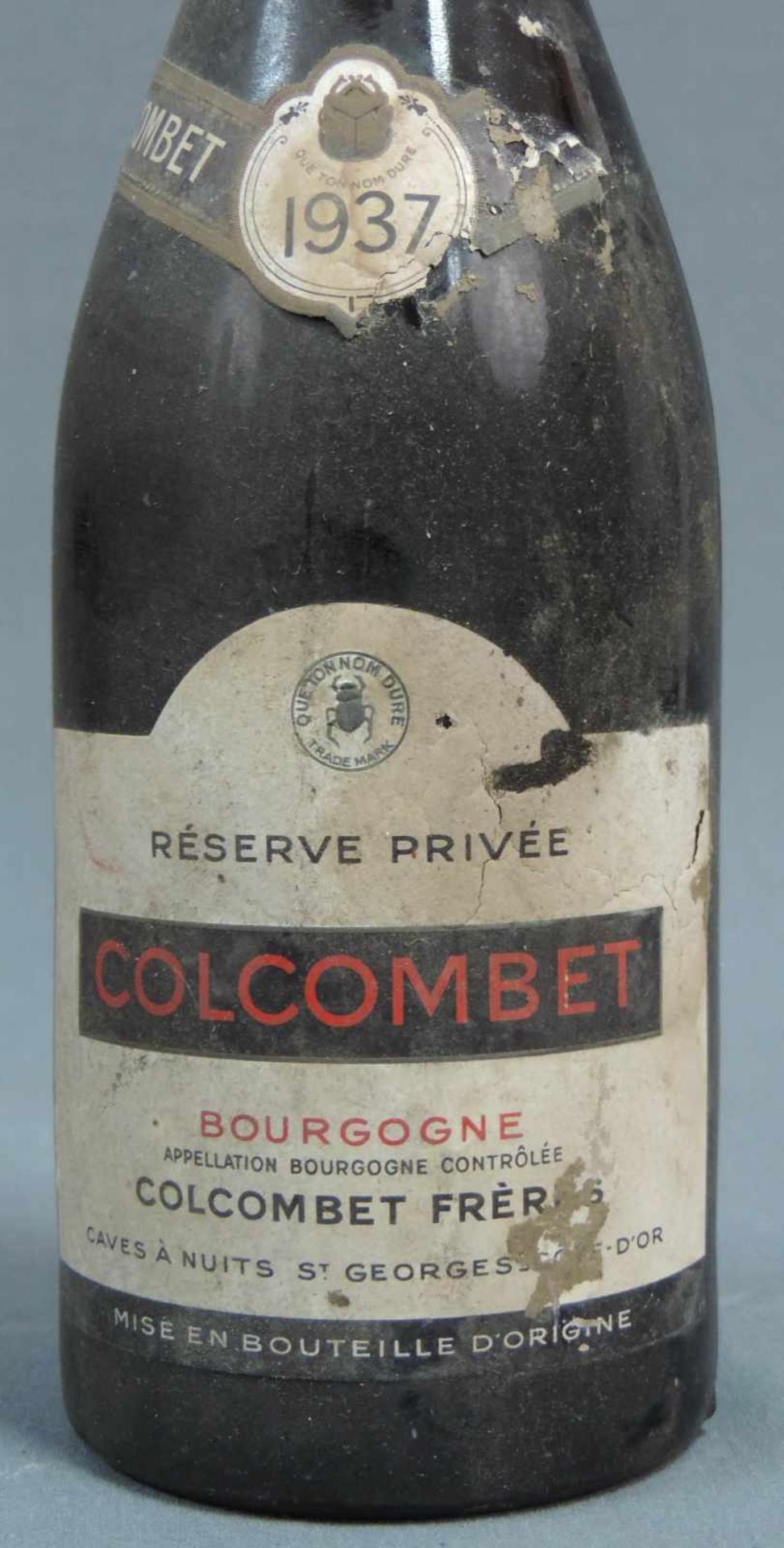 1937 Bourgogne AC von Colcombet Frères, caves à Nuits St. Georges. 49 ganze Flaschen. Reserve - Image 3 of 12