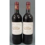 1991 Chateau Margaux, Margaux AC, France. 2 Ganze Flaschen. Premier Grand Cru Classé.