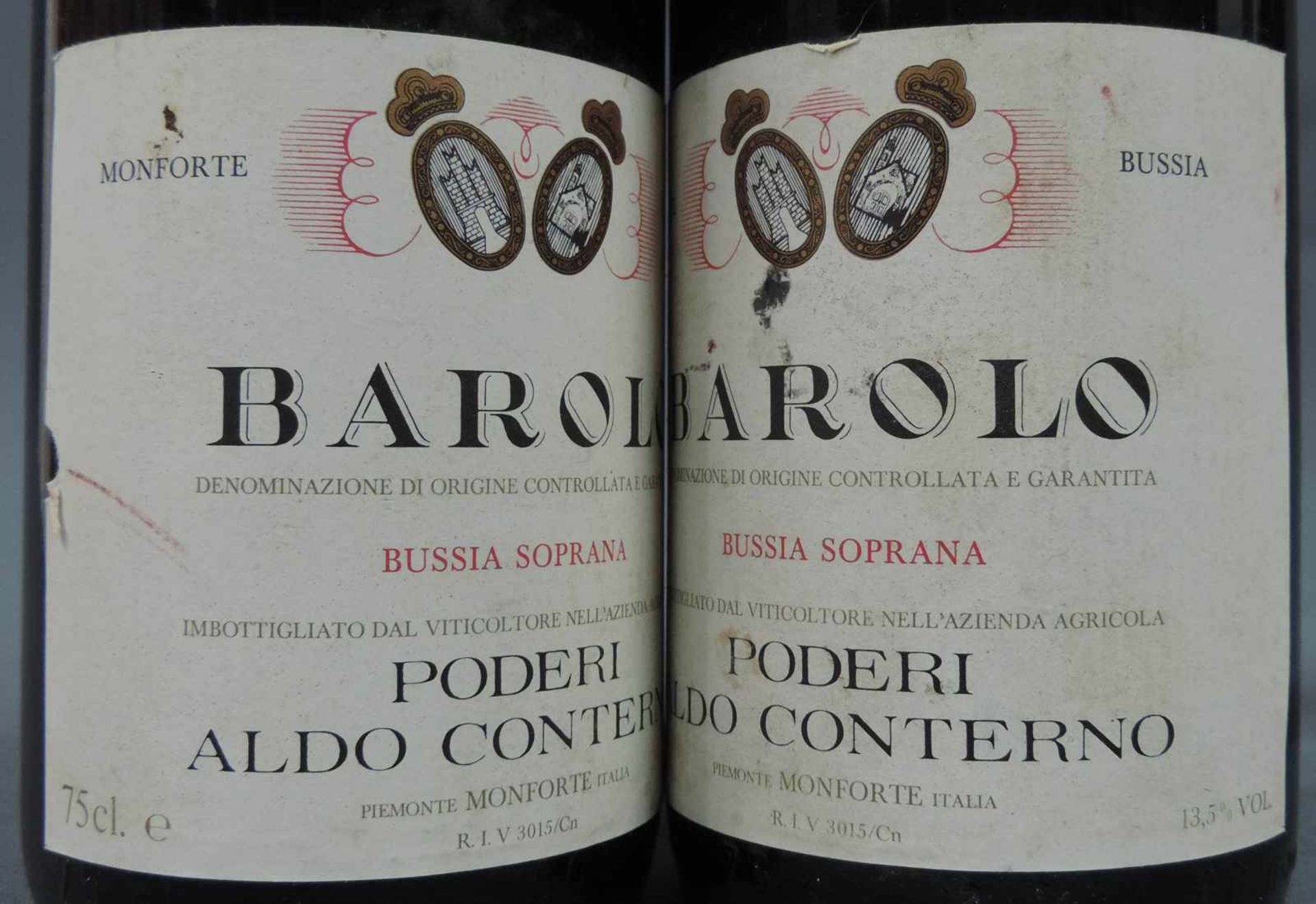 1982 Barolo, DOCG, Italien. Rotwein. 3 ganze Flaschen. 75 cl. 13,5 % Vol. Gute Erscheinung. 1982 - Bild 4 aus 6