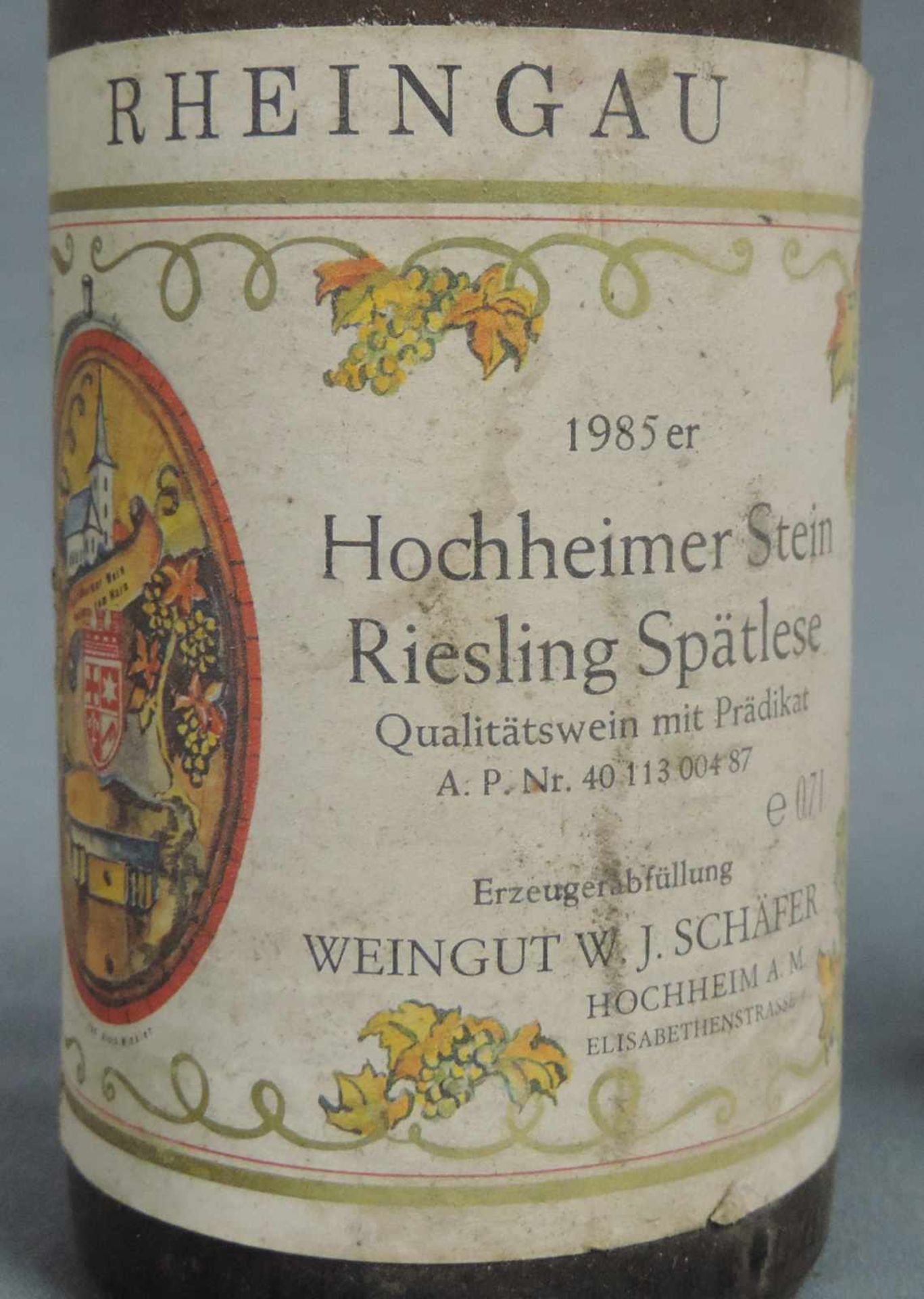 Konvolut Wein. 5 ganze Flaschen Weißwein. 2 ganze Flaschen und eine Magnum Rotwein. 1993 - Bild 10 aus 14