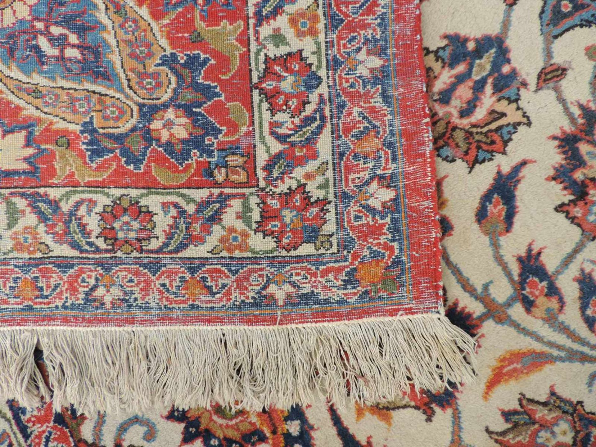 Isfahan "Nadjafabad" Teppich, feine Knüpfung. Iran. Ostpersien. 435 cm x 318 cm. Handgeknüpft. Wolle - Bild 8 aus 9