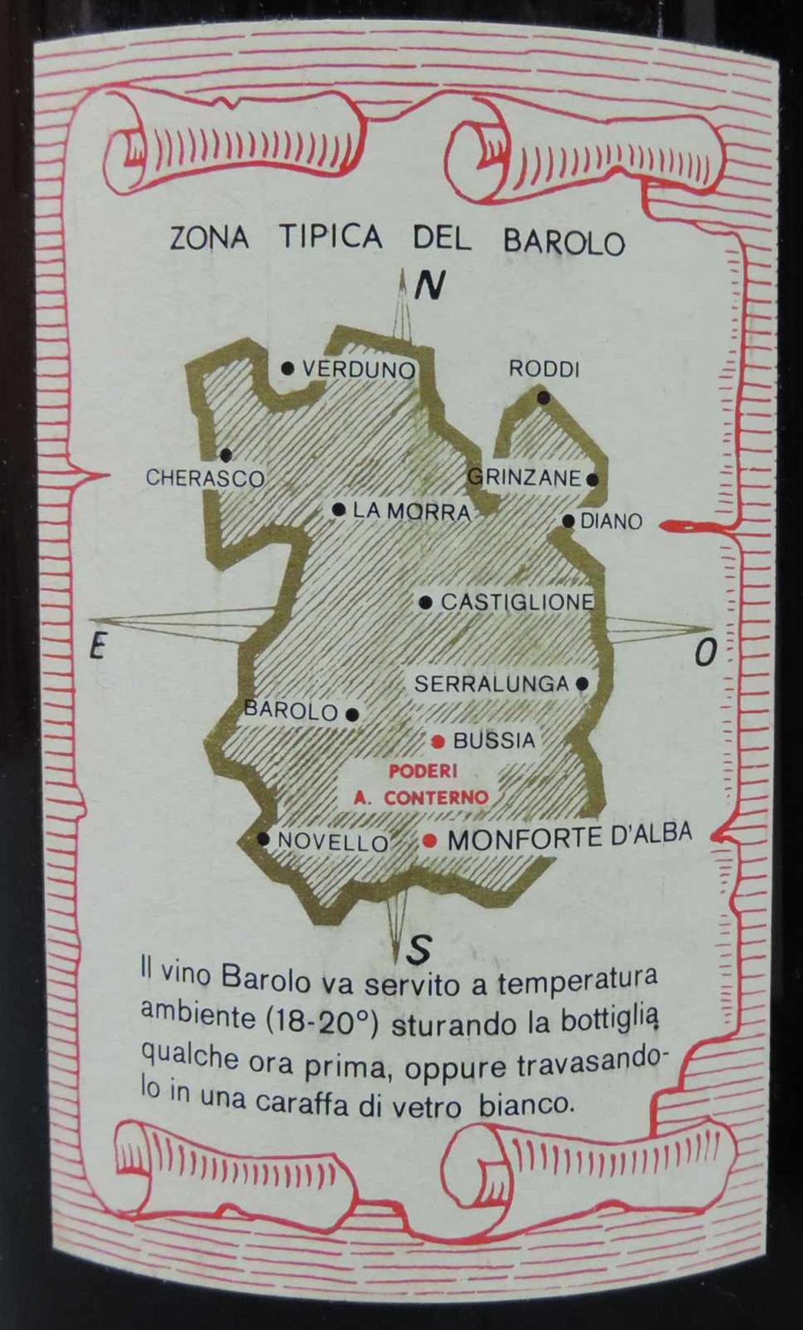 1982 Barolo, DOCG, Italien. Rotwein. 3 ganze Flaschen. 75 cl. 13,5 % Vol. Gute Erscheinung. 1982 - Bild 3 aus 6