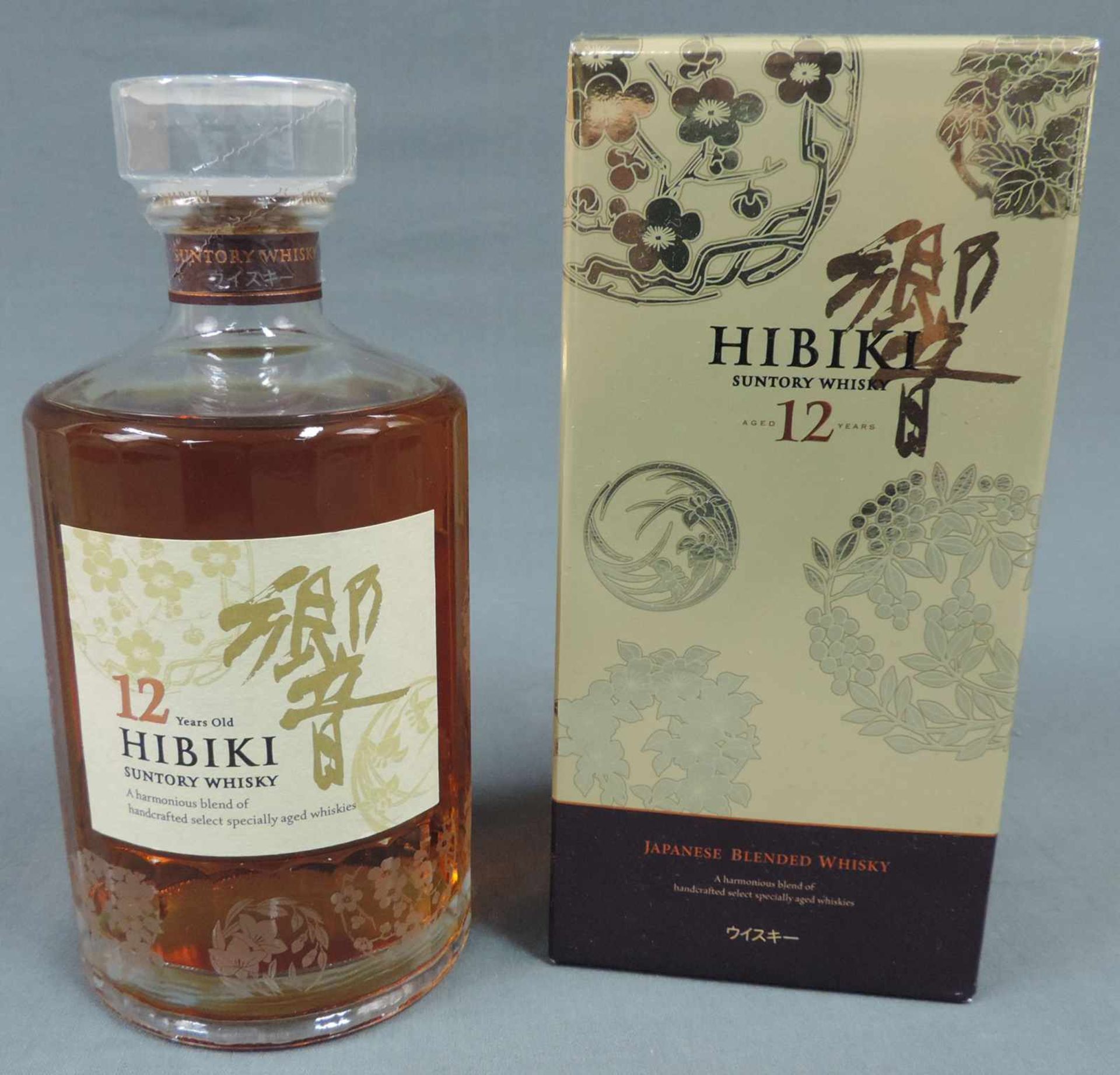 Hibiki Sutory Whiskey 12 years old. Kacho Fugetsu Special Limited Edition. Original Box. Eine