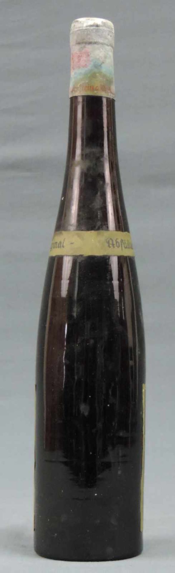 1921 Niersteiner Hipping, feine Auslese. 1 ganze Flasche. Naturgewächs und Originalabfüllung. Gustav - Image 7 of 10