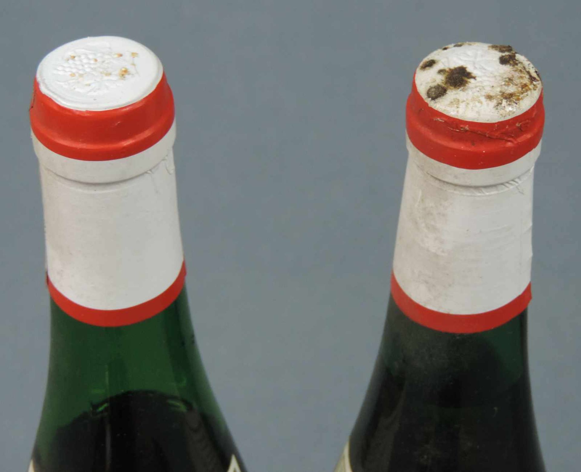 1953 (5x) und 1959 (7x) Trabacher Schloßberg, feinste Auslese. 12 ganze Flaschen Weißwein, 0,7 - Image 8 of 16