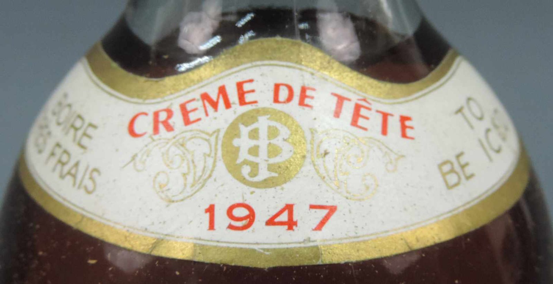 1947 Château Caillou, Creme de Tête. Barsac, AC. Grand Cru Classé. Eine ganze Flasche. Bordeaux, - Bild 5 aus 6