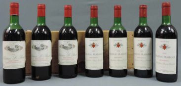 1979 Chateau Plaisance, Bergerac, AC. 7 ganze Flaschen 70cl. Paul Villard A Carignan de Bordeaux.