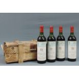 1977 Château Mouton Rothschild, 1er Grand Cru Classé. 4 ganze Flaschen 75 cl. Pauillac. AC. Rotwein.