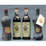 1962 Barolo 0,72 L. 13,5 % von Cappelano, dazu 1962? Barbaresco von Cascina Porra. Dazu 2 Flaschen