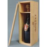 1 Magnum Gosset Grande Reserve Brut, Champagne, France. 1,5 Liter. In original Holzkiste. 1 Magnum