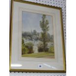 Kensington Gardens May 1913', English School, watercolour (34.5 x 24.5 cms), gilt frame (1)