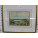 A heathland landscape by E. von Behling, signed and dated 1917, watercolour (19.5 x 28 cms), gilt
