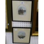 An interesting collection of topographical prints of Ireland, most within ebonised frames (approx.