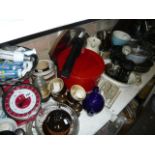 A quantity of kitchen ware including stainless steel pans, serving dishes, measuring jugs, Typhoon