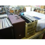 A quantity of LPs, a few in two leather cases including David Bowie's 'The Man Who Sold the