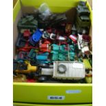 A small lot of die cast model vehicles by Corgi, Dinky, Models of Yesteryear by Lesney, a few period