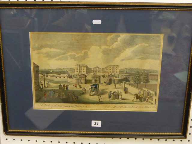 A View of the Foundling Hospital', an old print after L.P. Boitart, published 1794 by Laurie &