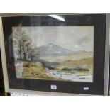 Dudden Vale' by Robin Toogood, signed, watercolour (29 x 43 cms), and 'Lull Before the Storm', by