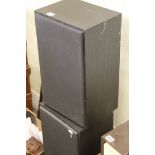 A Denon CD and Radio player and a pair of Acoustic Research speakers. (Next to S 83)