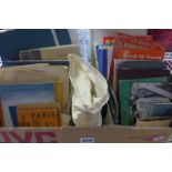 A box of various RAF and related ephemera including: Navigator's log books, 600 questions &