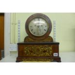 A good George IV mantel clock by J. Purnell, the silvered dial signed and inscribed 'No 43,