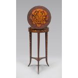 WORK TABLE IN MADAGASCAR ROSEWOOD, HOLLAND EARLY 19TH CENTURY

entirely inlaid in fruit wood with