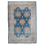 KIRMAN RUG, MID 20TH CENTURY

five medallions with floral design and secondary motifs with flowers