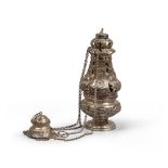 THURIBLE IN SILVER, PAPAL STATES 18TH CENTURY