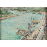 GUIDO CASCIARO

(Napoli 1900 - 1963)



RIVER HARBOUR

Oil on panel, cm. 24 x 34

Signed lower right