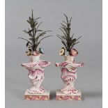 PAIR OF VASES IN PORCELAIN, MARCA COZZI, 19TH CENTURY