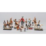 FIFTEEN TOY SOLDIERS, 1960s

in plastic, ceramic and lead.

h. maximum cm. 24.