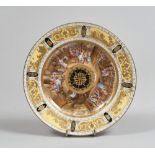 PLATE IN PORCELAIN, VIENNA EARLY 20TH CENTURY

polychrome, well painted with scene. Lip with gold