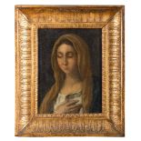 ITALIAN PAINTER, LATE 18TH CENTURY 
THE VIRGIN PRAYING
Oil on canvas, cm. 26.5 x 20
Condition