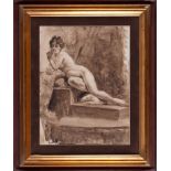 ITALIAN PAINTER, EARLY 20TH CENTURY



RECLINING NUDE

Watercolour on paper, cm. 47 x 36

Signed 'G.