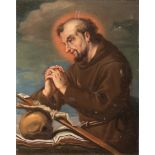 FRANCESCO DE MURA, workshop of

(Napoli 1696 - 1782)



SAINT FRANCIS IN PRAYER

Oil on canvas,