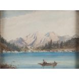 PAINTER 20TH CENTURY



UPLAND LAKE WITH BOAT

Watercolour on paper, cm. 25 x 32

Framed