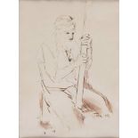 ITALIAN PAINTER, EARLY 20TH CENTURY



MALE FIGURE

China ink watercoloured on paper, cm. 28 x 21