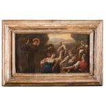 PAINTER FROM EMILIA, 17TH CENTURY
SERMON BY SAINT FRANCIS
Oil on canvas, cm. 17,7 x 34,5