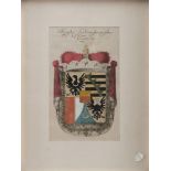 ENGRAVER EARLY TWENTIETH CENTURY ROYAL CREST
Colored print,
cm. 16 x 10.5
Subtitled
In frame