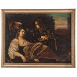 ITALIAN PAINTER, 19TH CENTURY



TANCREDI BAPTIZES CLORINDA

Oil on canvas, cm. 66,5 x 86

Framed