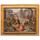 LATE MANNERIST ROMAN PAINTER, EARLY 17TH CENTURY



BEHEADING OF  SAINT JAMES THE GREATER

Oil on