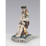 SCULPTURE IN CERAMIC, CENTRAL ITALY, PROBABLY BASSANO, LATE 18TH CENTURY

Depicting 'Ecce Homo'