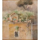 SALVATORE PETRUOLO

(Catanzaro 1857 - Napoli 1942)



TERRACE WITH NEWSSTAND

Watercolour on